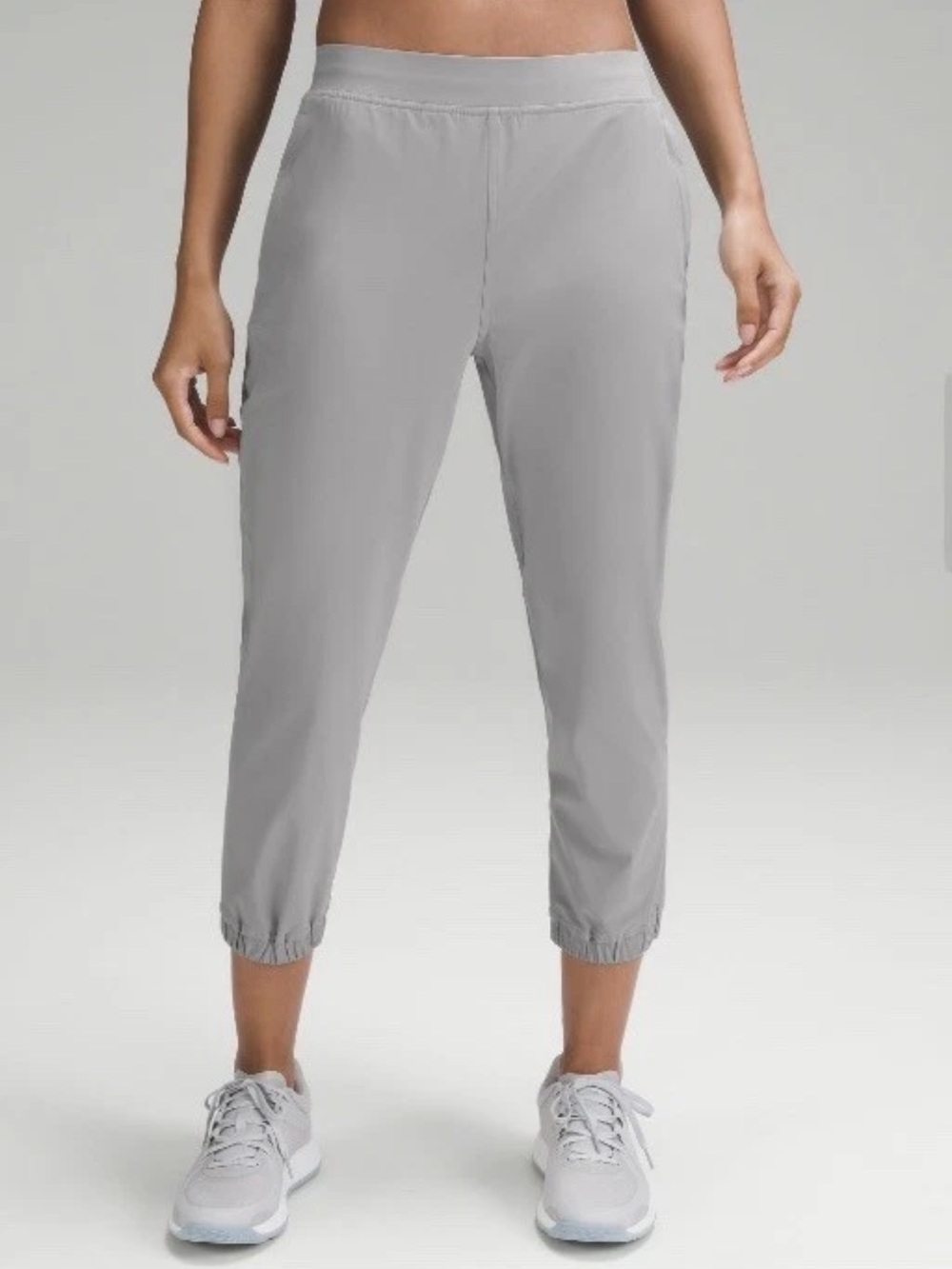 lululemon athletica Light Gray Cropped Jogger Pants